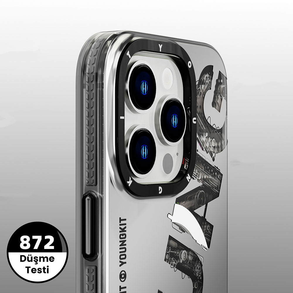 YoungKit Mechanic Serisi iPhone 14 Pro Max Magsafe Şarj Özellikli Yazı Temalı Telefon Kılıfı - 3 YoungKit Mechanic Serisi iPhone 14 Pro Max Magsafe Şarj Özellikli Yazı Temalı Telefon Kılıfı - 3